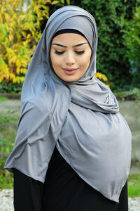 Hijab Jersey XL 200 cm X 85 cm darkgrey