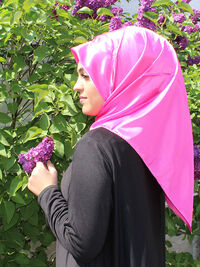 Satin Headscarf Hijab pink