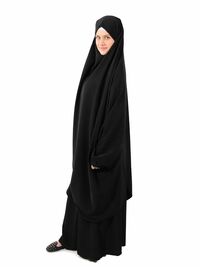 And Jilbab (Khimar & Skirt) black