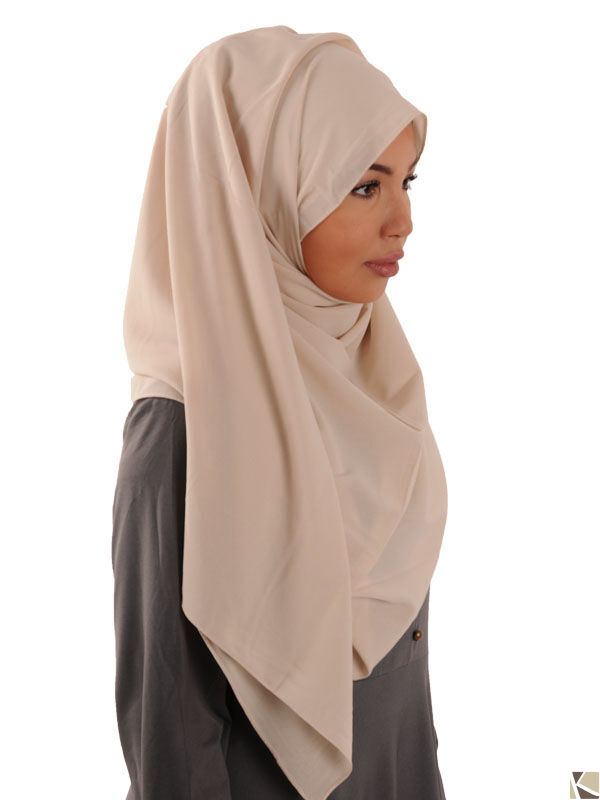 XXL headscarf 160cm X 160cm nature white