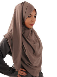 XXL headscarf 160cm X 160cm taupe