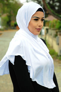 Hijab Jersey Farah Agypten blanc