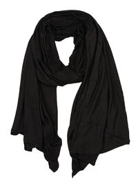 Premium Farah Ägypten Jersey Hijab - 200 x 80 cm - Höchste Qualität für Tragekomfort schwarz