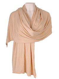 Premium Farah gypten Jersey Hijab - 200 x 80 cm - Hchste Qualitt fr Tragekomfort  hellbeige