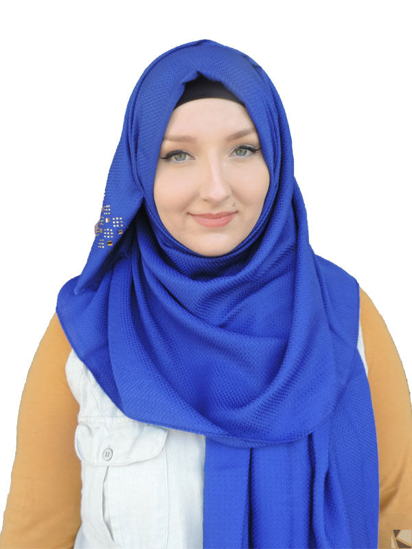 Highlight Schal Hijab blau