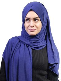 Hijab Jersey XL en maille marinebleu