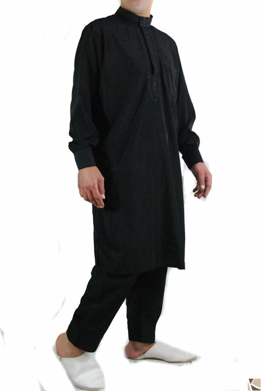 Traditioneller Herren Jabador - Eleganz und Komfort in authentischem Design schwarz