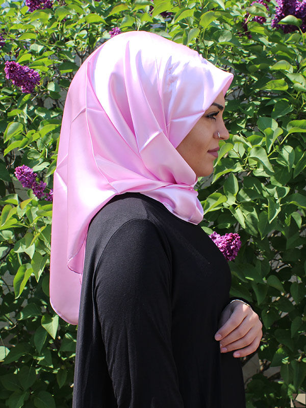 Satin Headscarf Hijab rose