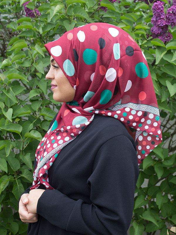 Hijab head scarf bordeaux