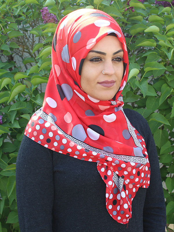 Foulard Hijab  rouge
