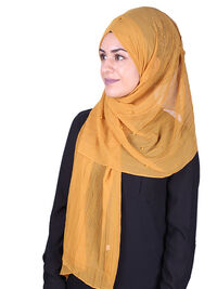 Hijab Schal Perlen orange