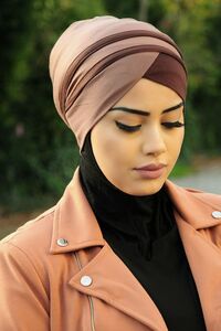 Turban Hijab taupe-braun