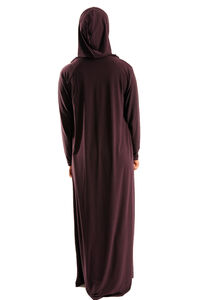 Abaya Gebetskleidung 1tlg. mit angenähtem Hijab violett( heller als Abb.)