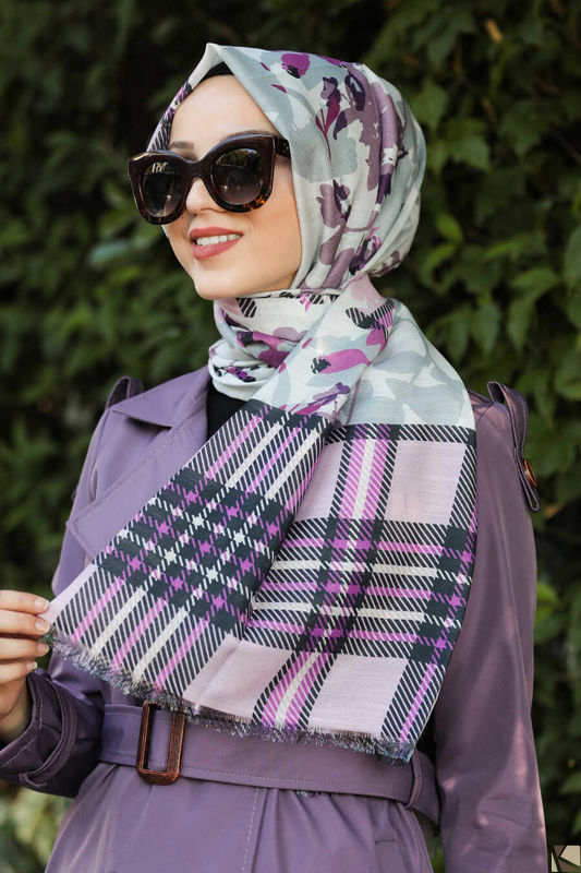 Modest Fashion Fuchsia Hijab Schal F