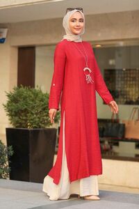 Modest Fashion Terra Cotta Hijab Kleid KRMT