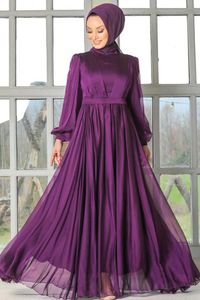 Modest Fashion Purple Hijab Abend Kleid MOR